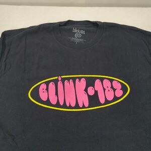 Blink 182 Band Long Sleeve Casual Graphic Shirt Adult Mens Size M Black AR0013